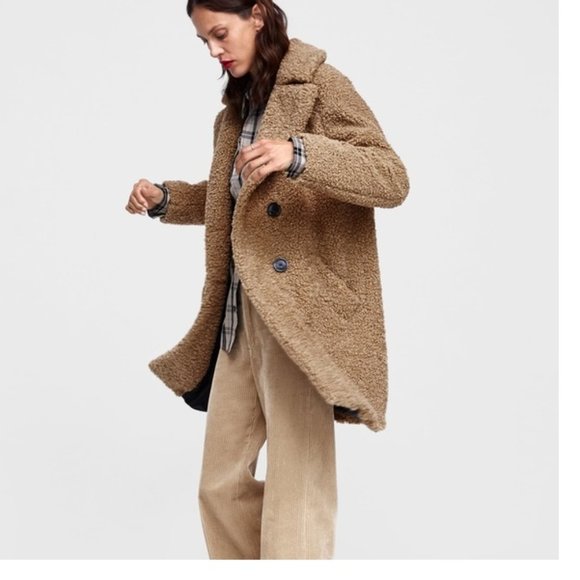 Zara Jackets & Blazers - Zara Over Sized Teddy Coat Size Large